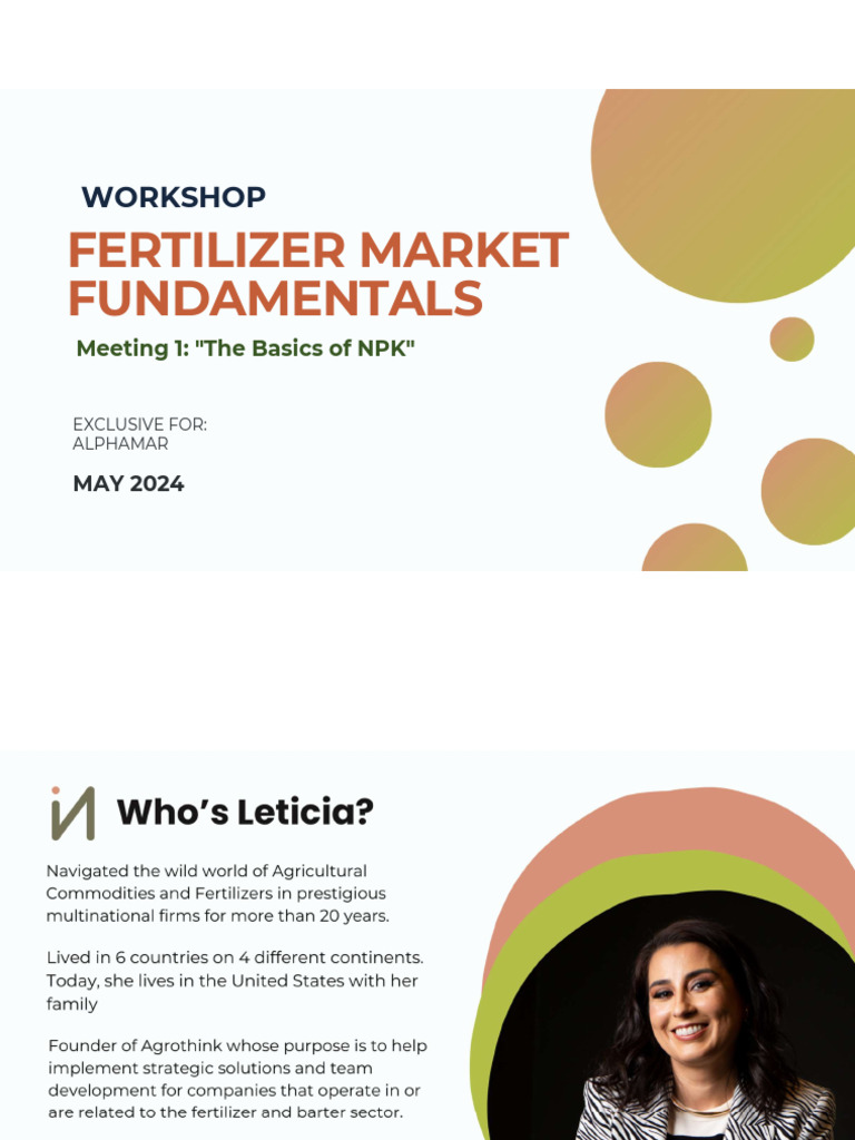 Fertilizer Workshop (All About NPKS) | PDF | Fertilizer | Plant Nutrition