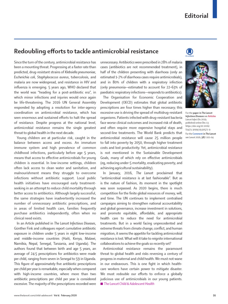 Redoubling Efforts To Tackle Antimicrobial Resista | PDF ...