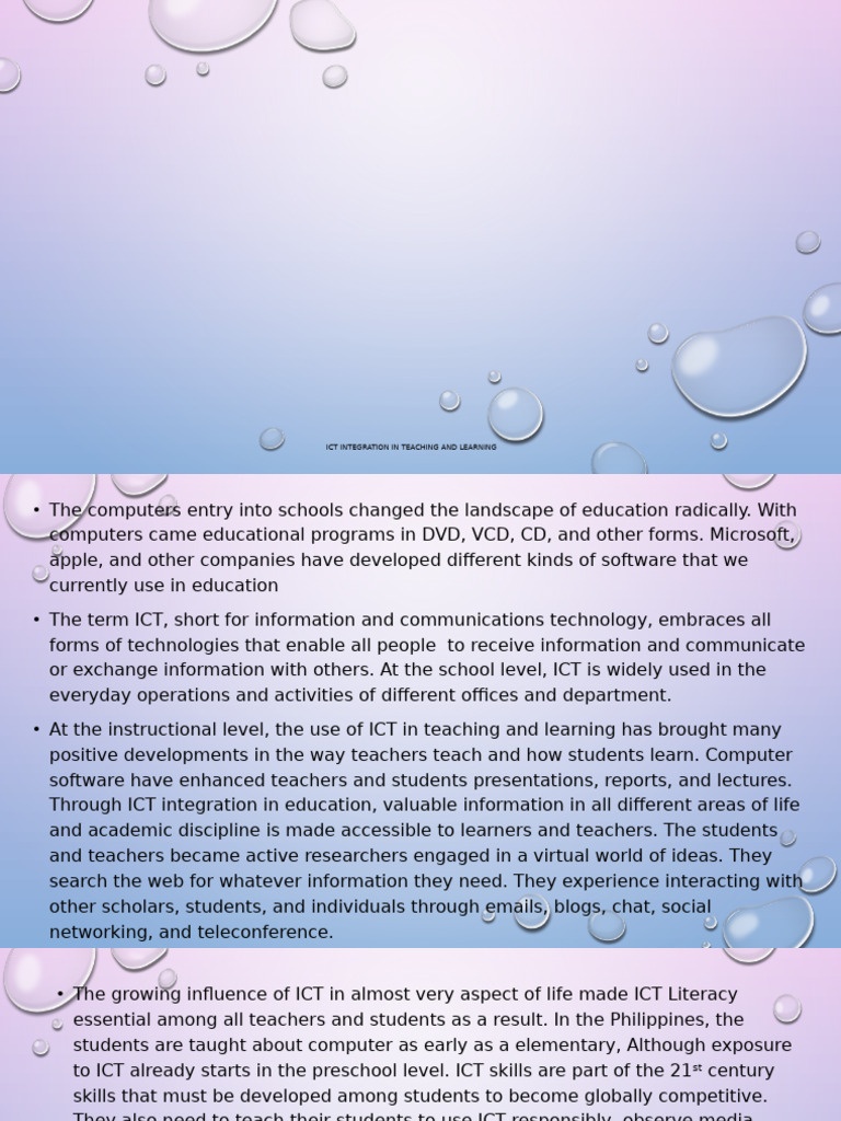 Report in ProfEd 3 | PDF | Educational Technology | Teachers