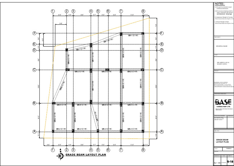Grade Beam Layout Example | PDF | Structural Engineering | Civil ...