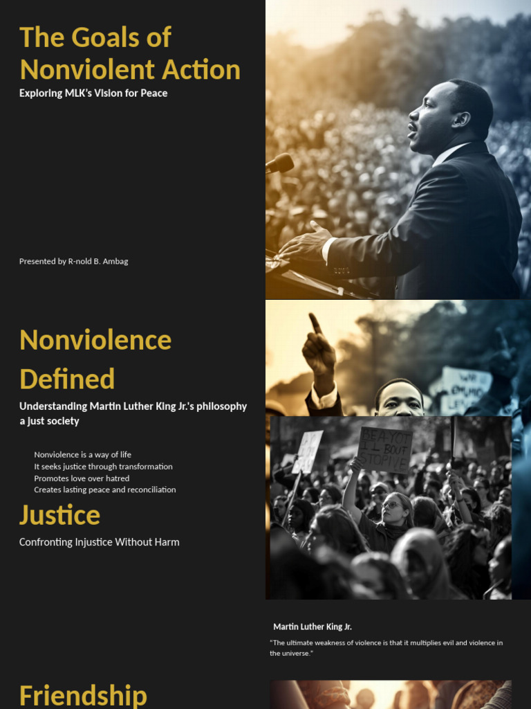 Presentation The Goals of Nonviolent Action Ada | PDF