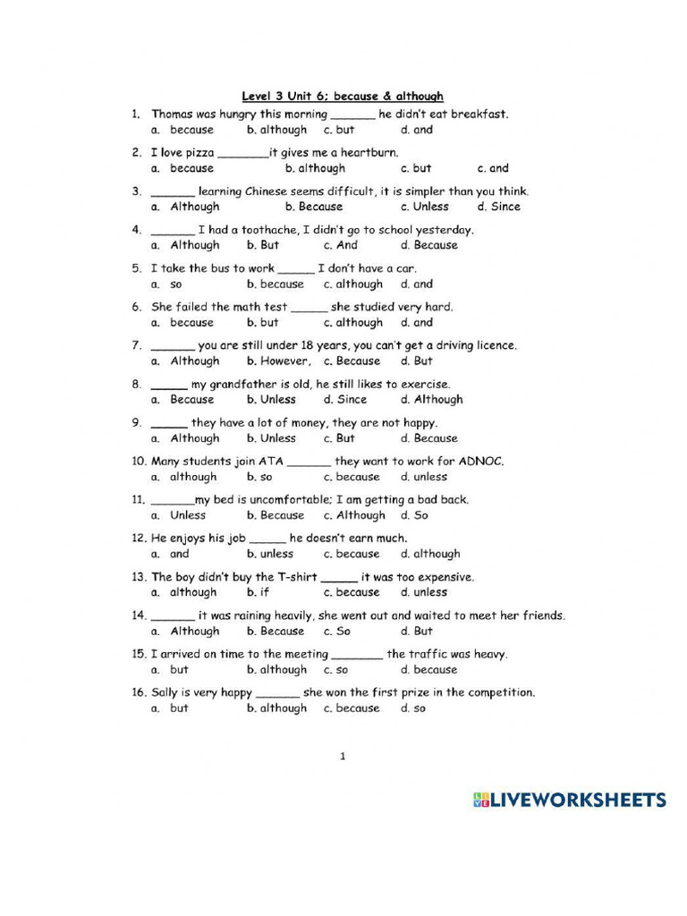 Worksheet 1681057 | PDF