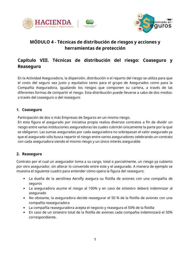 Modulo 4 | PDF | Reaseguro | Seguro