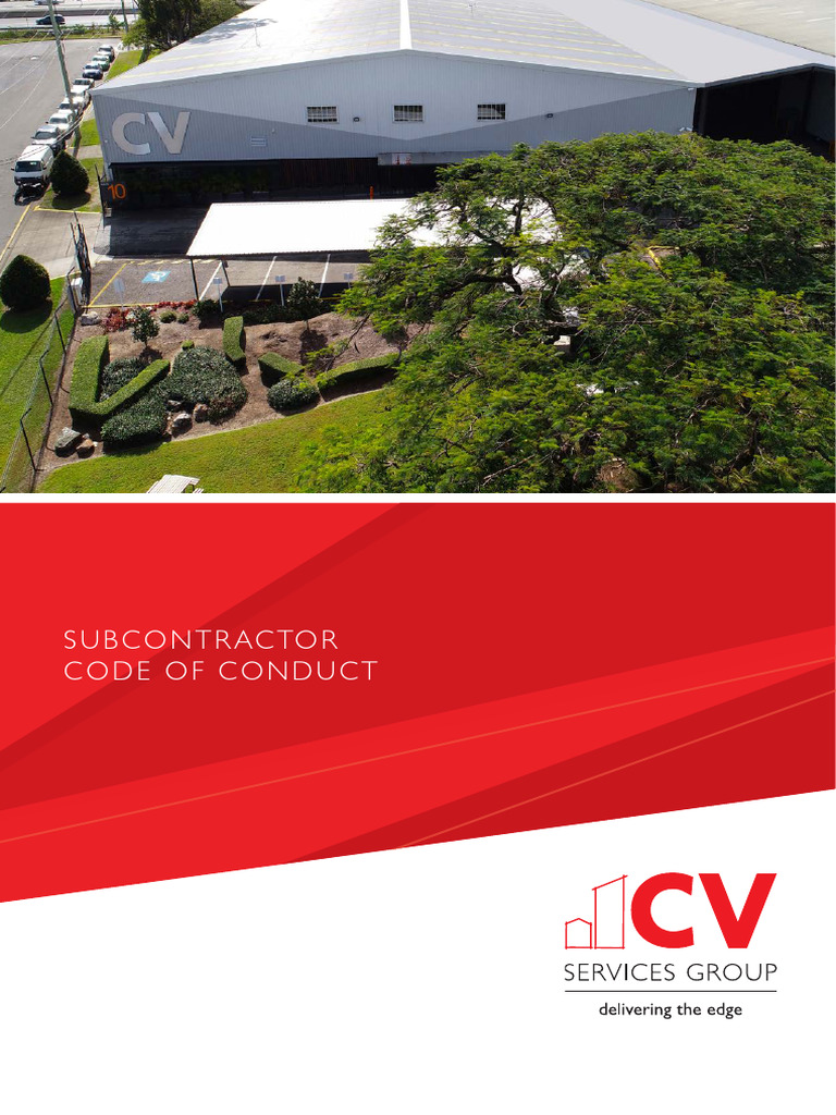 CVSG Subcontractor Code of Conduct LR | PDF | Regulatory Compliance ...