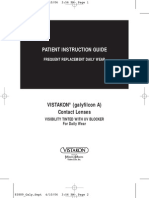 Patient Instruction Guide: Vistakon (Galyfilcon A) Contact Lenses
