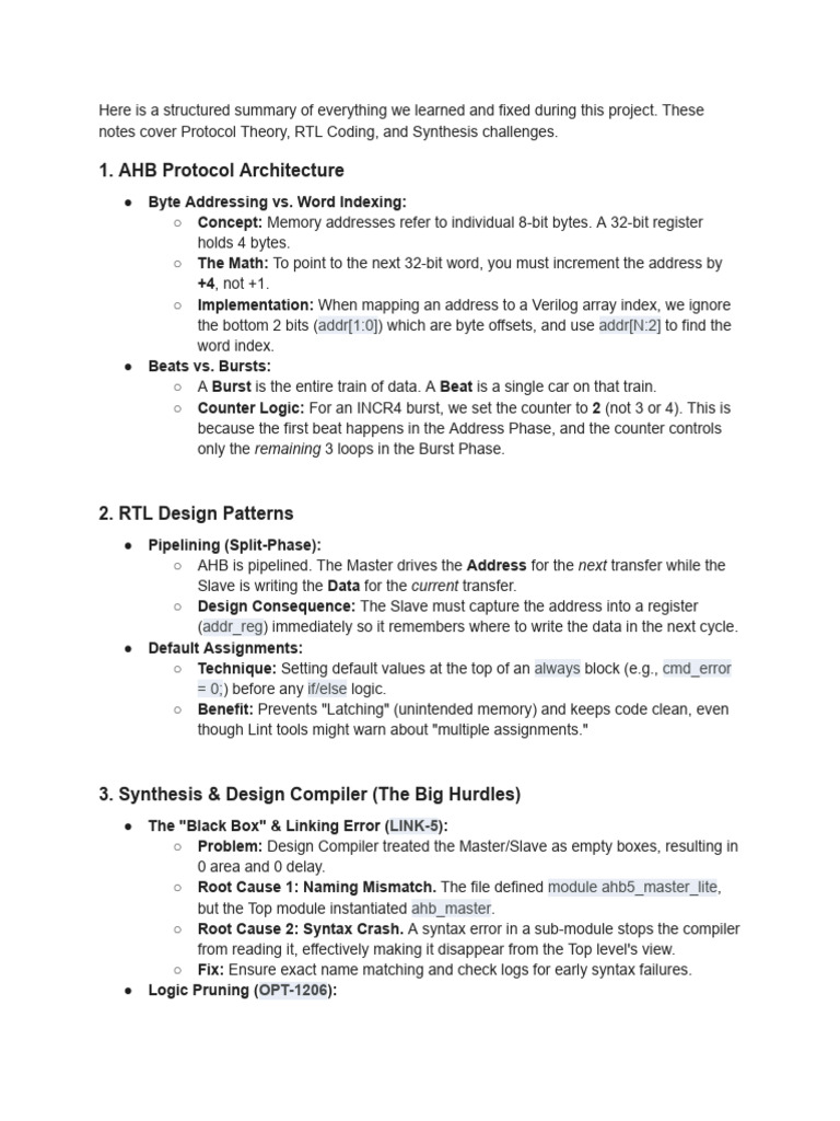 Ahb Protocol Interview Ref | PDF | Computer Engineering | Computing