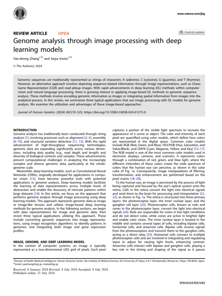 s10038-024-01275-0 | PDF | Deep Learning | Genomics