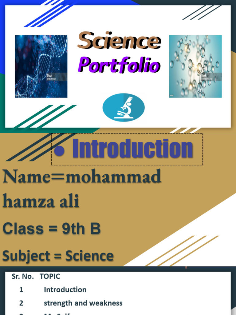 Portfolio of Science by Hamza | PDF