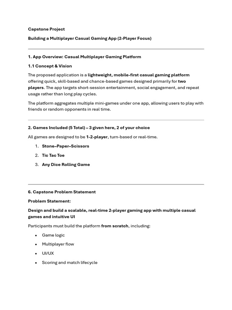 Gaming App | PDF
