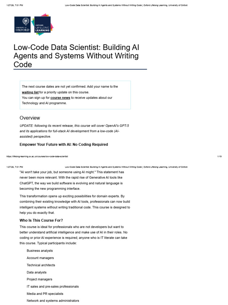 Low-Code Data Scientist_ Building AI Agents and Systems Without Writing ...
