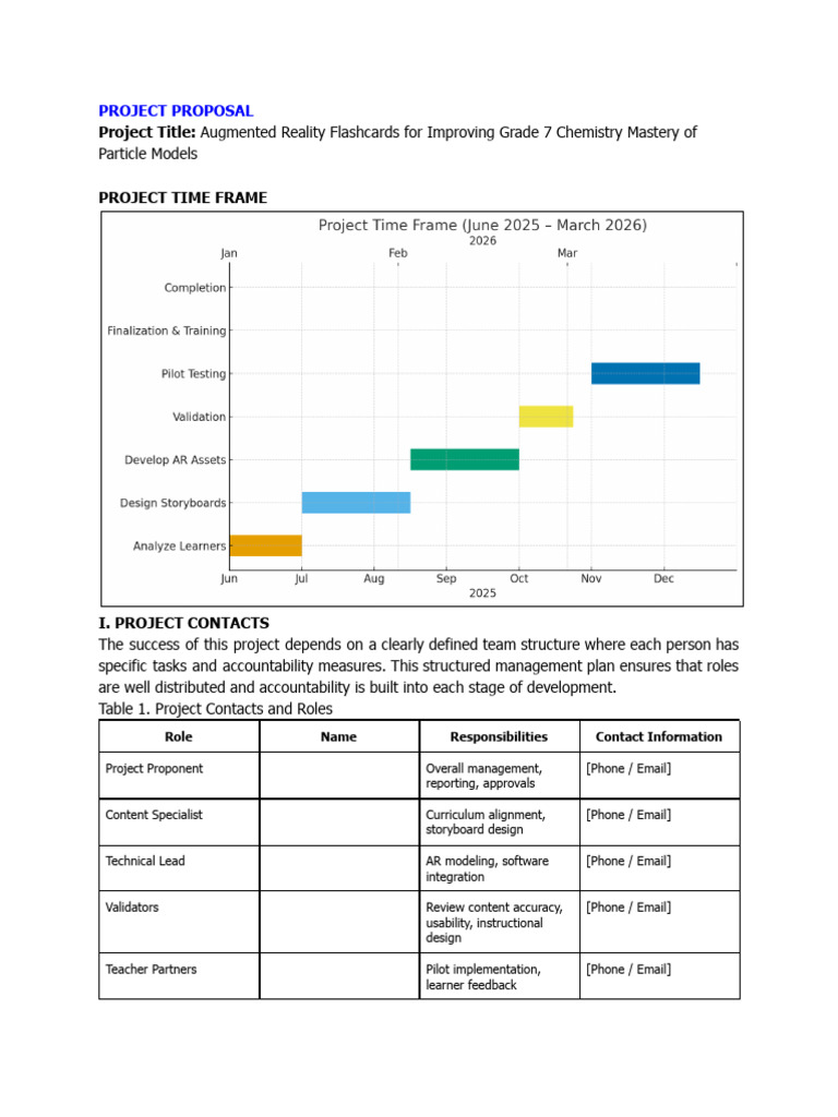 Proposal | PDF | Learning | Gases
