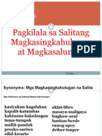 Filipino 6 - Aralin 6pagkilala Sa Salitang Magkasingkahulugan at Magkasalungat