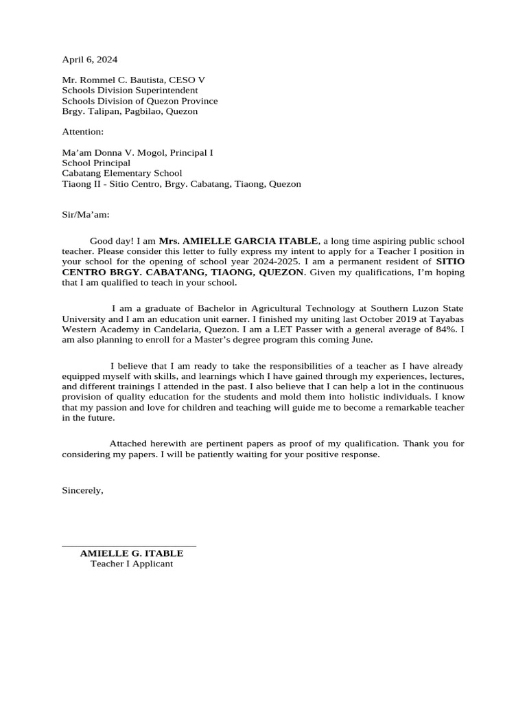 Letter of Intent Ces | PDF