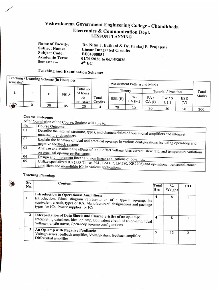 LIC Lesson Planning | PDF