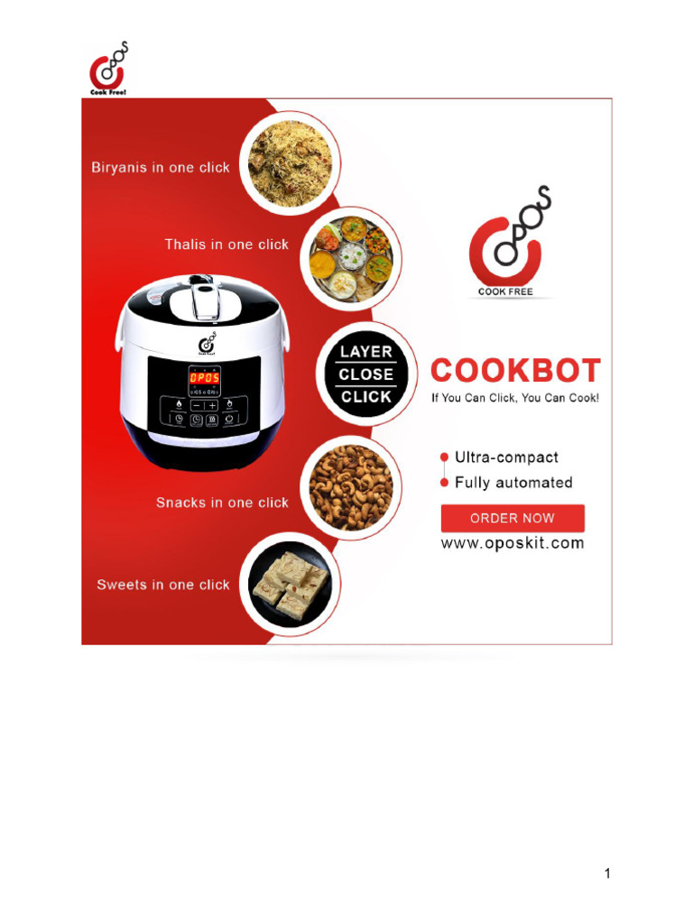 OPOS Cookbot Primer 84857d3r | PDF | Curry | Pasta