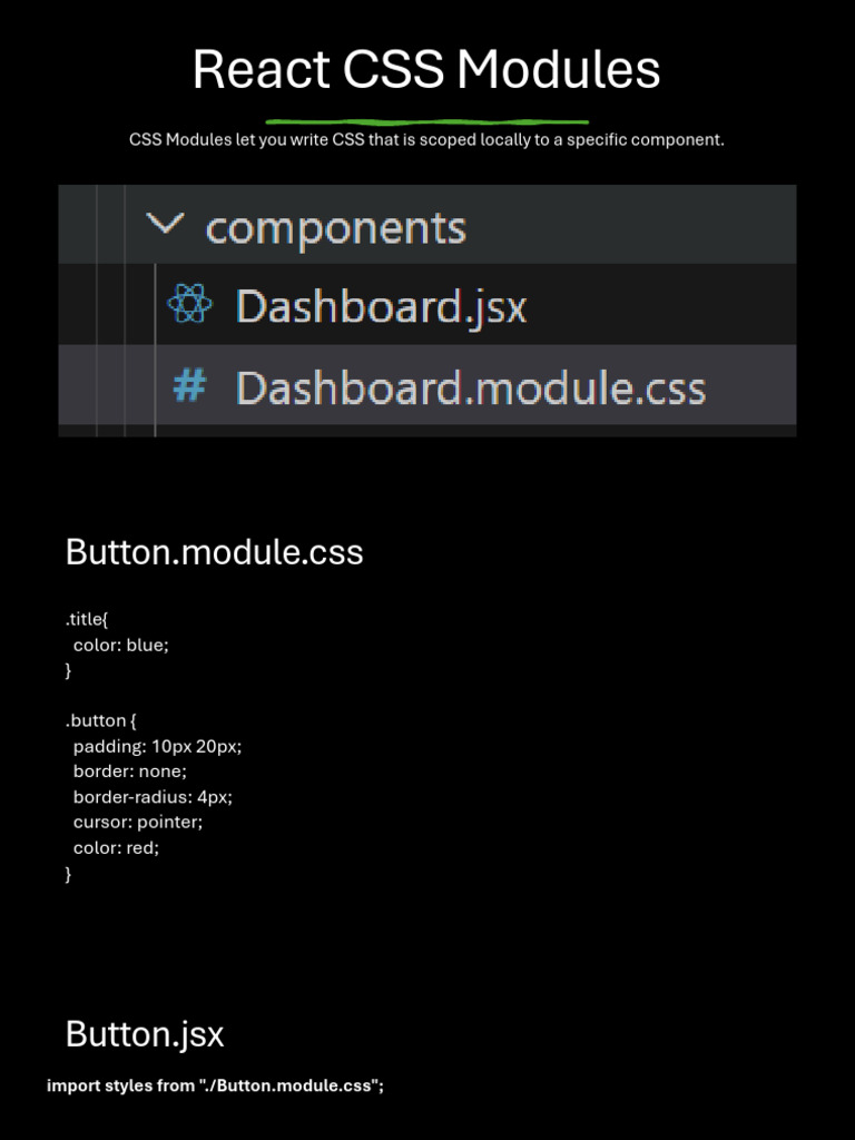 React CSS Modules | PDF