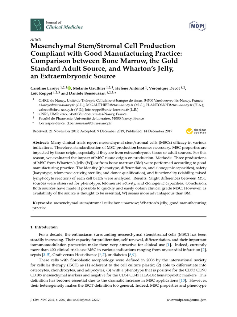 36 | PDF | Mesenchymal Stem Cell | Cell Biology