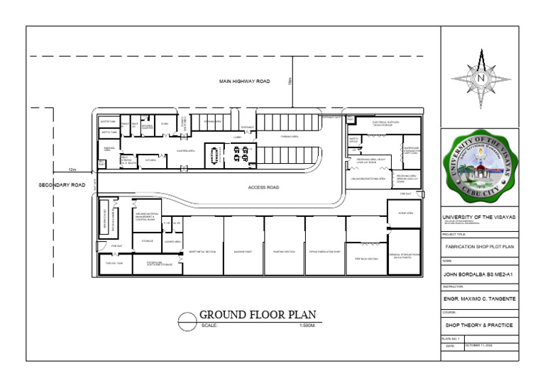 Fabrication Shop - Plot Plan | PDF | Metal Fabrication | Industrial ...