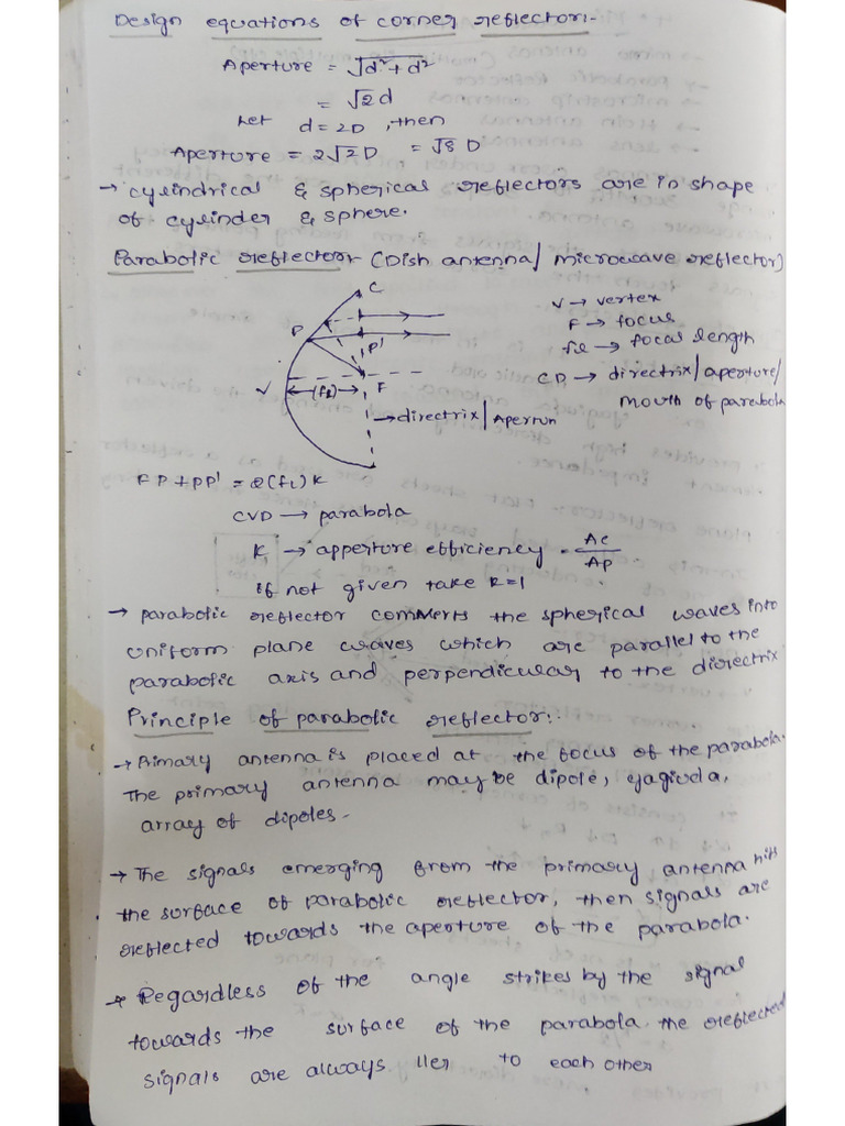 Parabolic Reflector | PDF