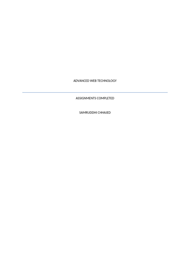 Advanced Web Technology Lab Book | PDF | Php | Queue (Abstract Data Type)