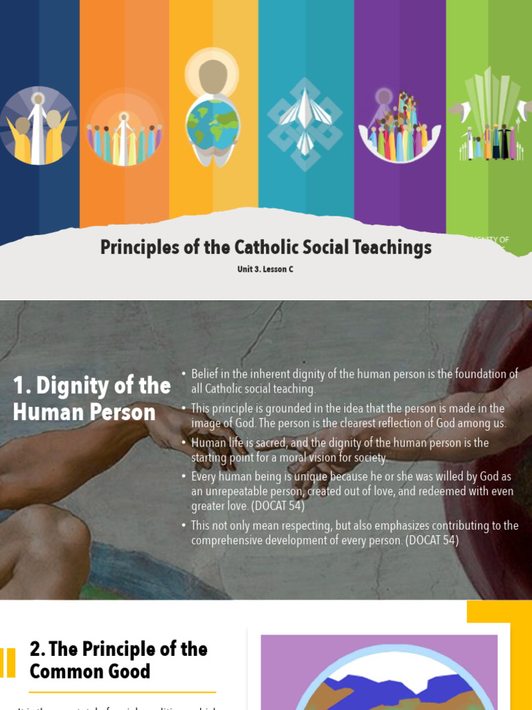 3.3 Principles of The Catholic Social Teaching | PDF | Catholic Social ...
