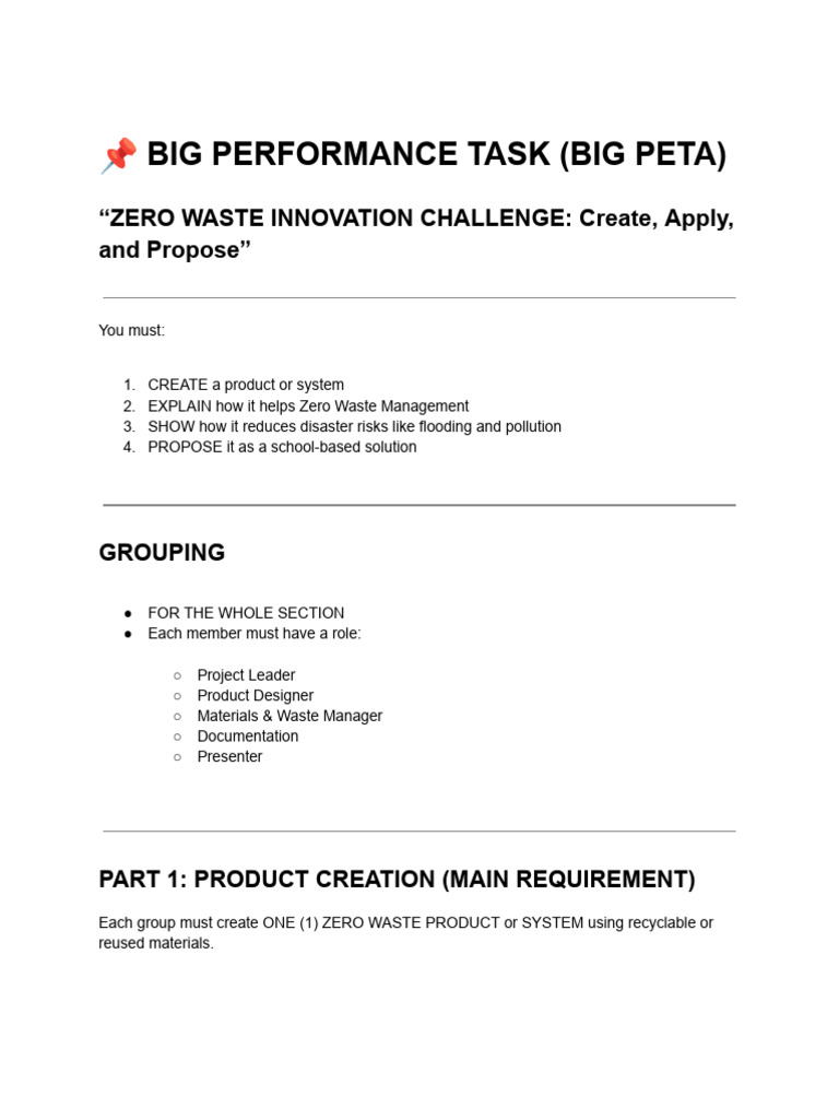 Grade 11 Big Peta General Science | PDF | Waste | Reuse