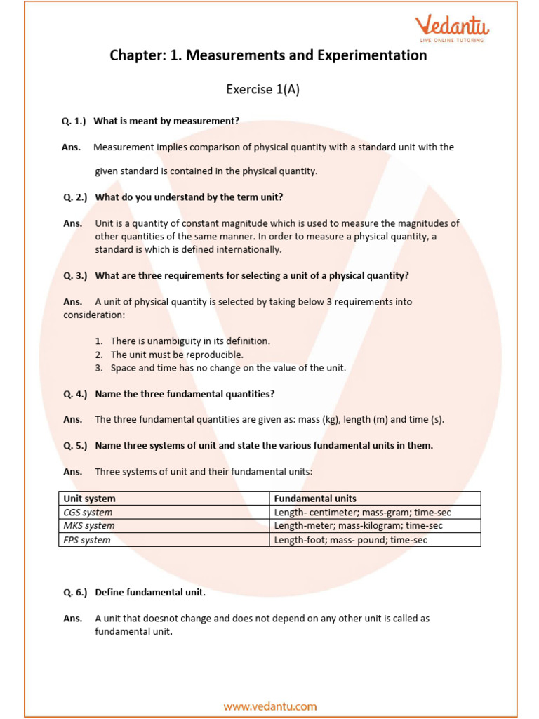 Selina Concise Physics Class 9 ICSE Solutions For Chapter 1 ...