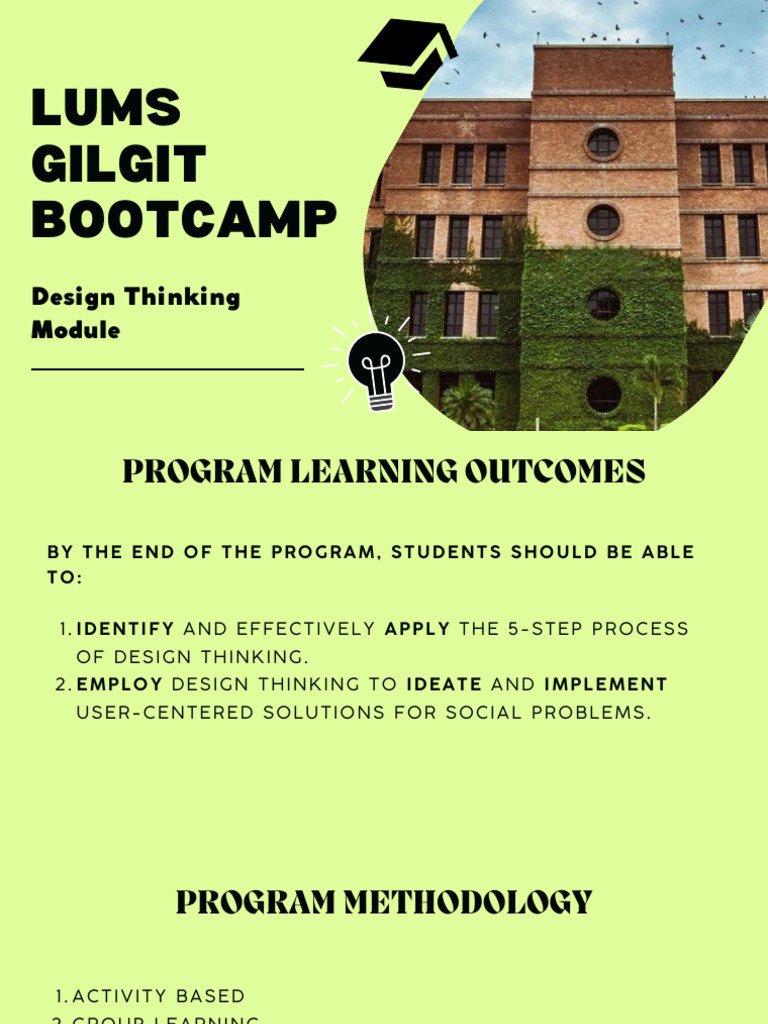 Design Thinking Bootcamp Presentation | PDF