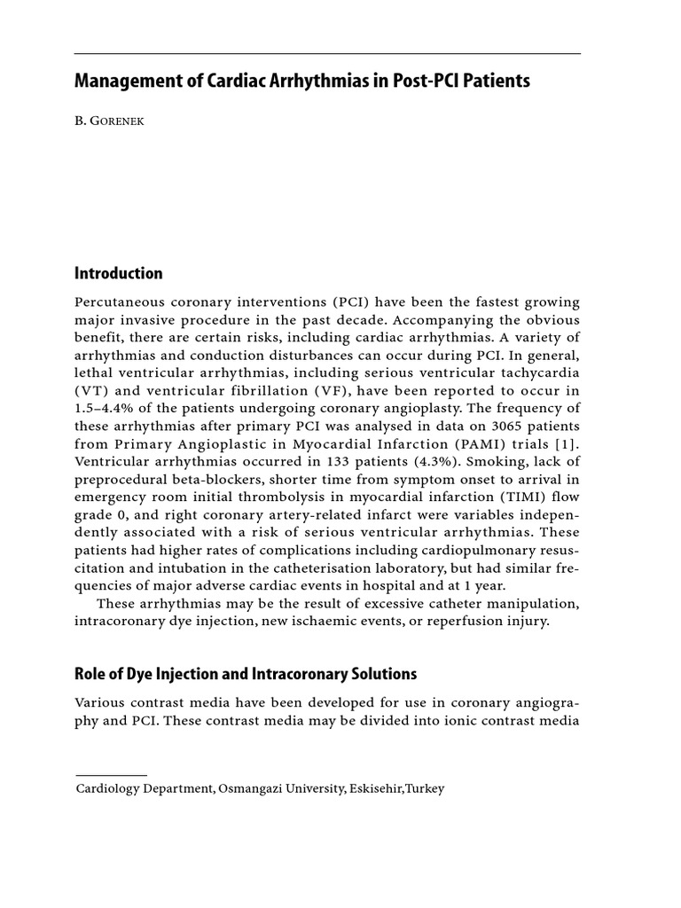 Post PCI Aritmia | PDF | Percutaneous Coronary Intervention ...