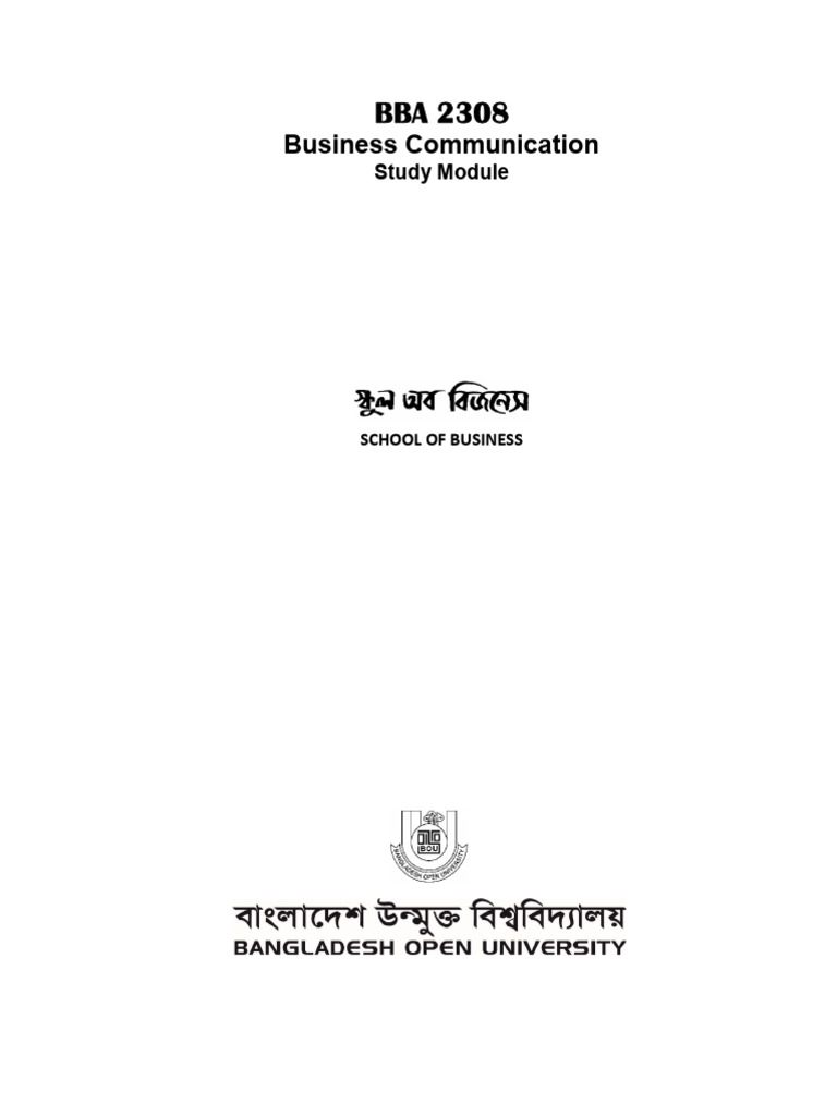 Bba 2308 | PDF | Communication | Information