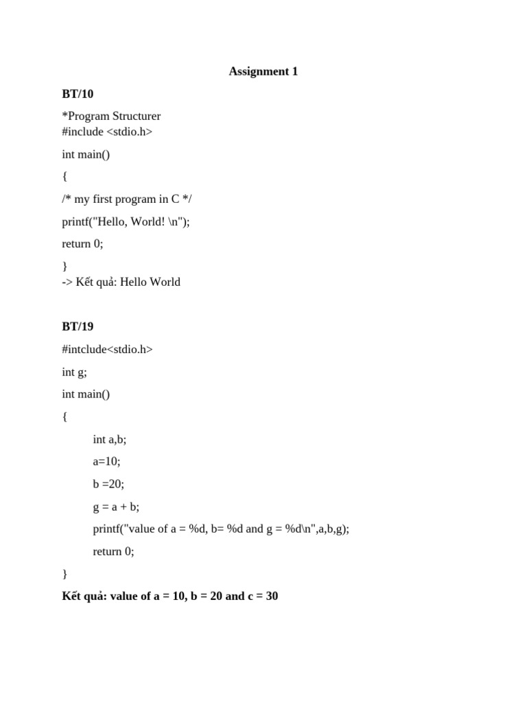 Assignment 1 | PDF | Boolean Data Type | Computing