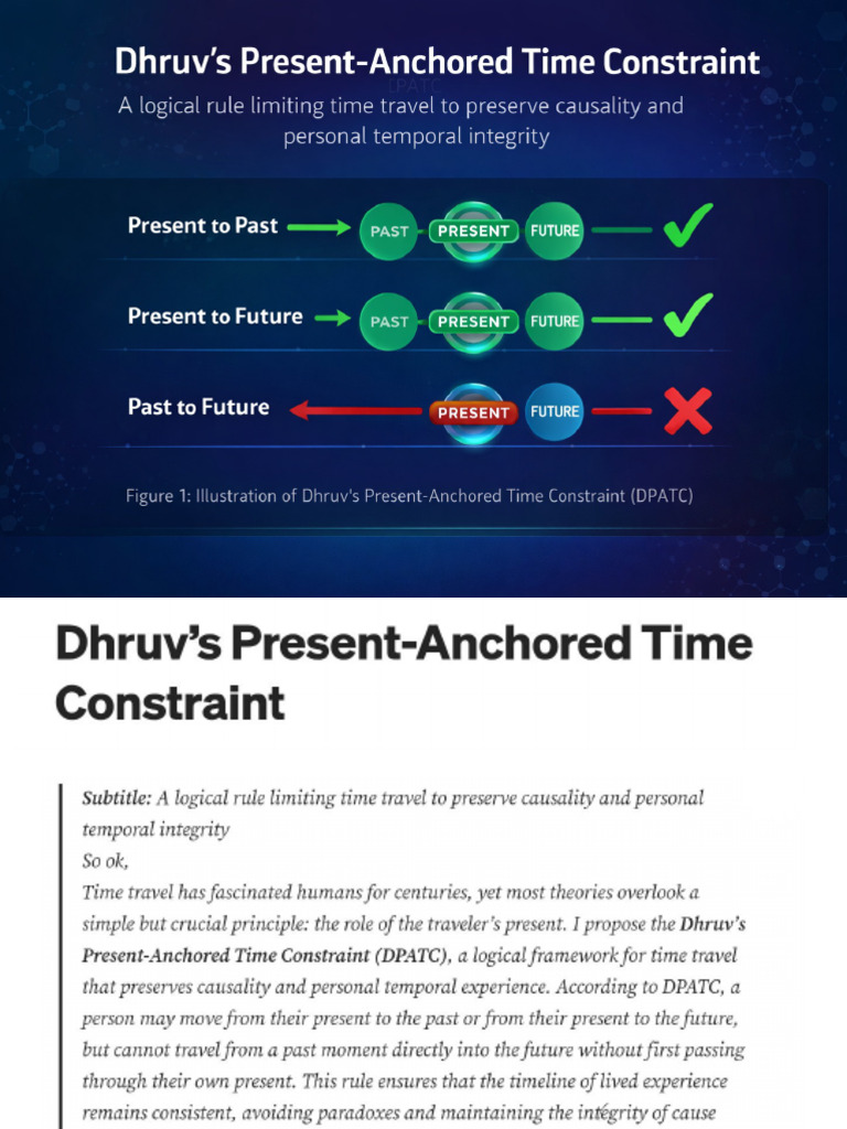 Dhruv's Present Anchored Time Constraints Theory | PDF