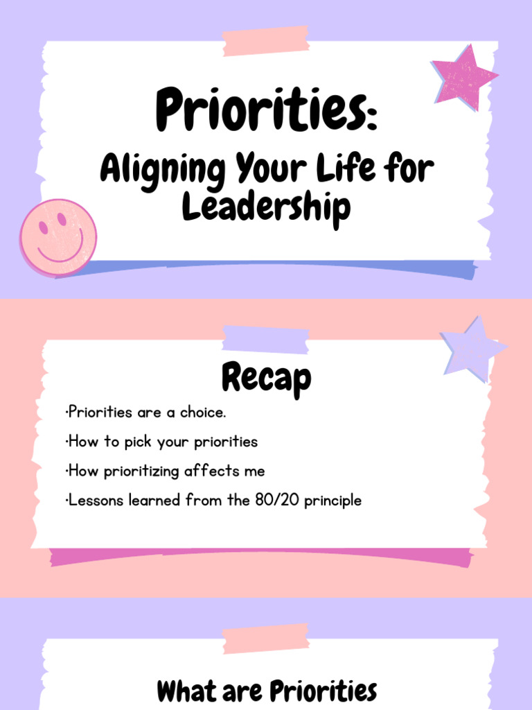 Priorities | PDF