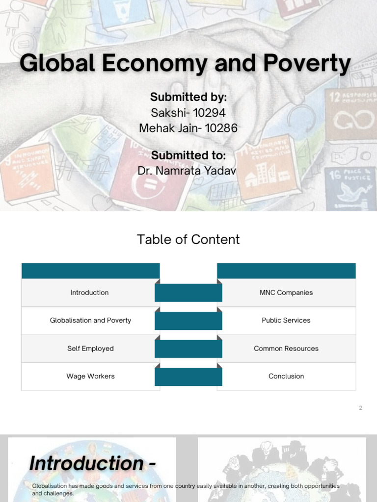 Global Economy and Poverty (10286 and 10294) | PDF | Globalization ...