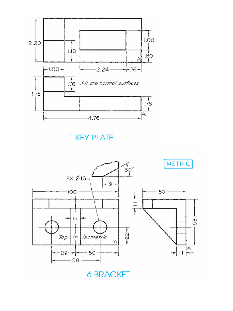Figures For Isometric Drawing | PDF