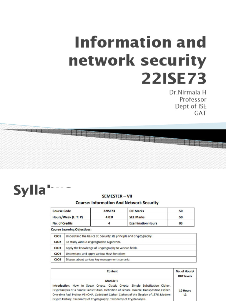 Crypto - Module 1 | PDF | Cryptography | Cryptanalysis