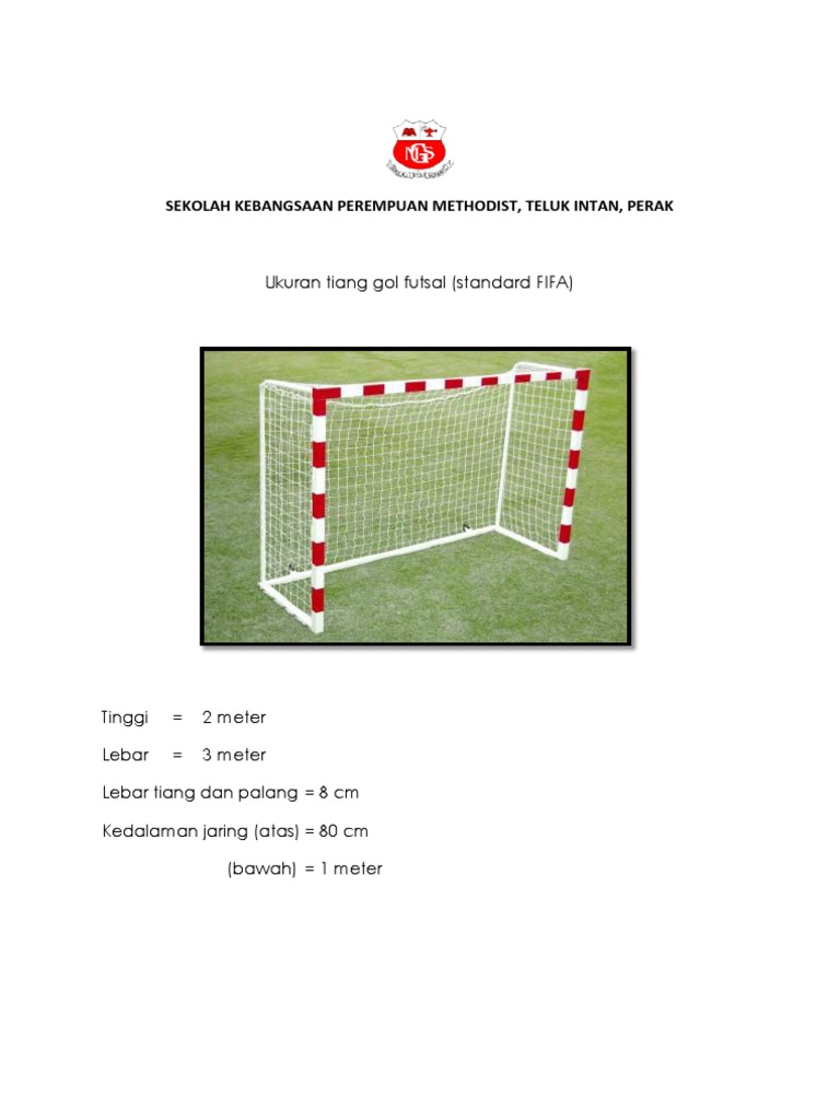 Saiz Tiang Gol Futsal Pdf