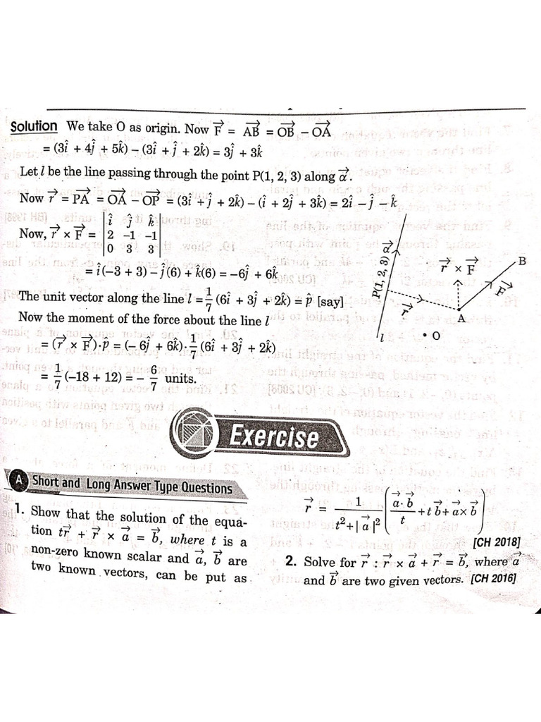 Vector Exercise 3 | PDF