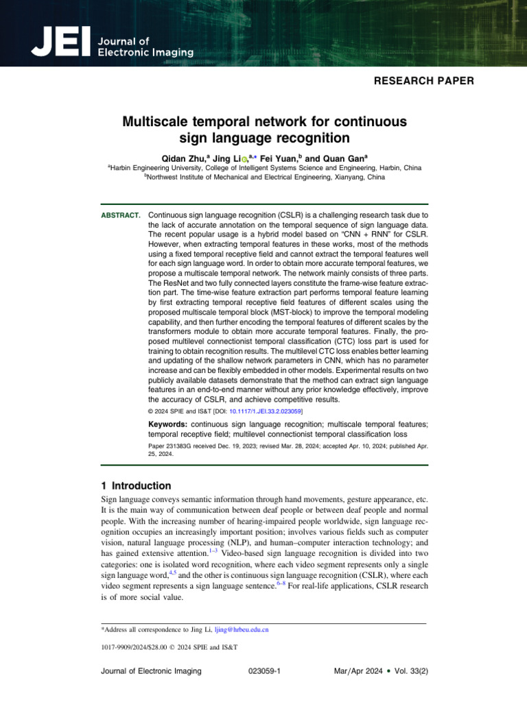 Multiscale Temporal Network for Continuous | PDF | Deep Learning ...