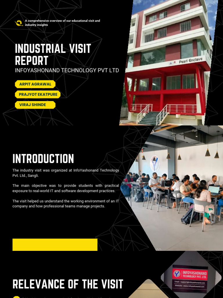 Industrial Visit Report | PDF | Software Development | Computing