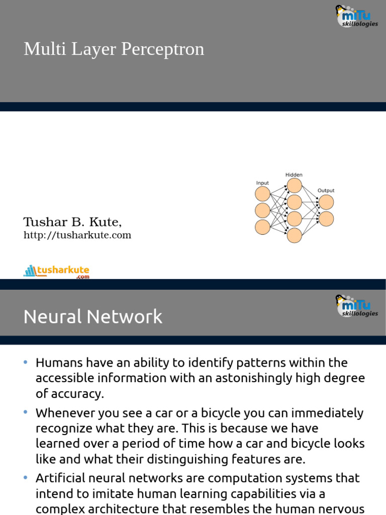 Multi Layer Perceptron | PDF | Deep Learning | Theoretical Computer Science