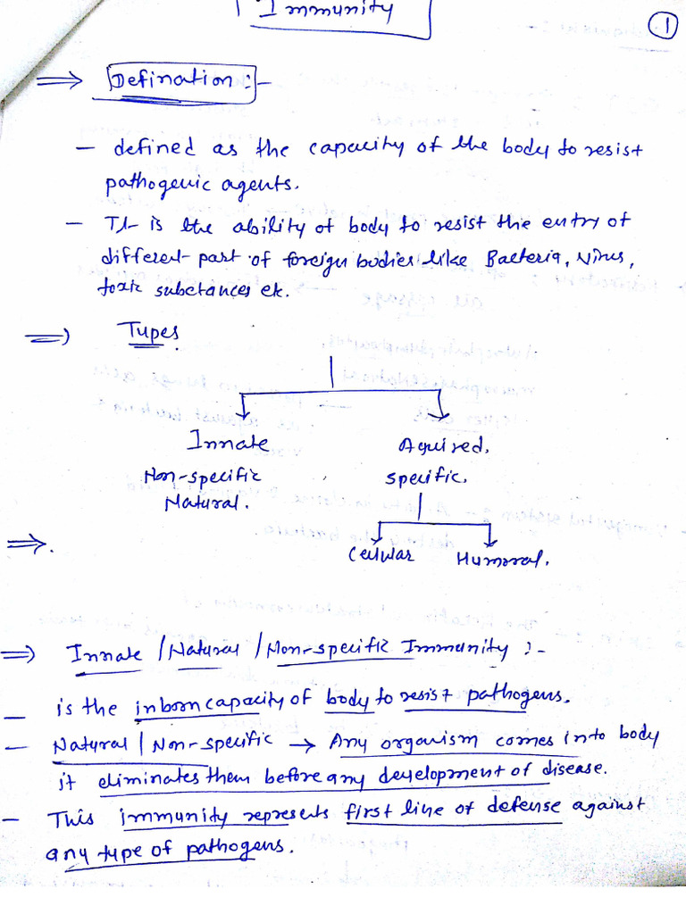 Immunity 1 | PDF
