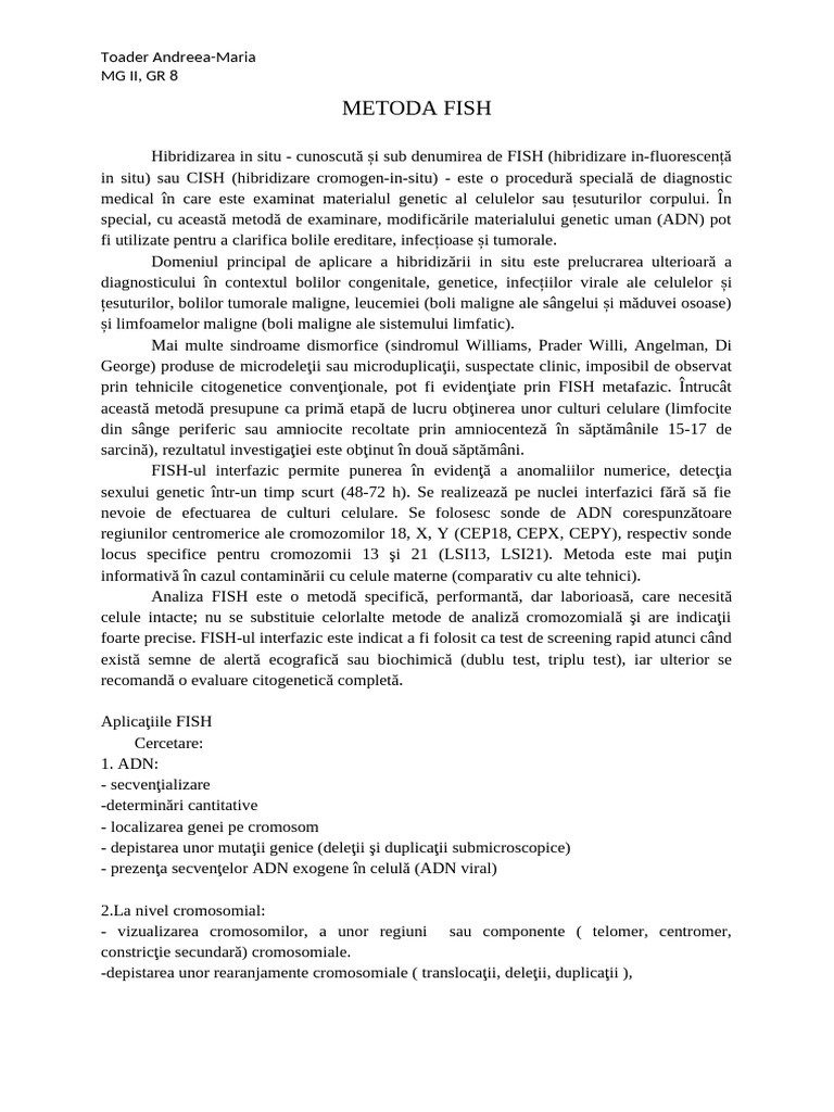 Metoda Fish | PDF