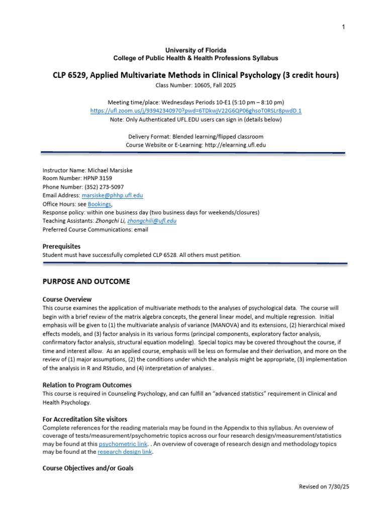 Applied Multivariate Methods - Syllabus | PDF | Analysis | Artificial ...