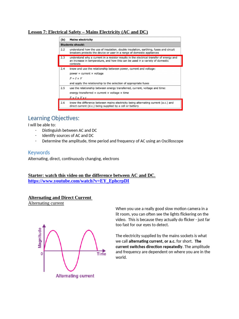 2.3 AdvancedElectricity L7 Mains | PDF | Alternating Current | Direct ...