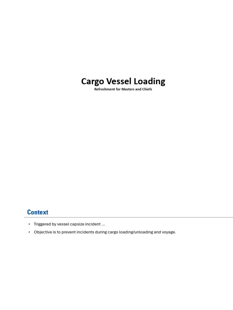 Cargo Vessel Loading | PDF | Ships | Watercraft