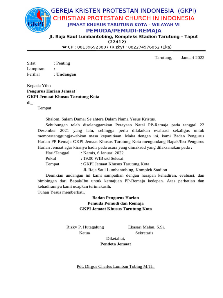 Undangan LPJ 2022 | PDF