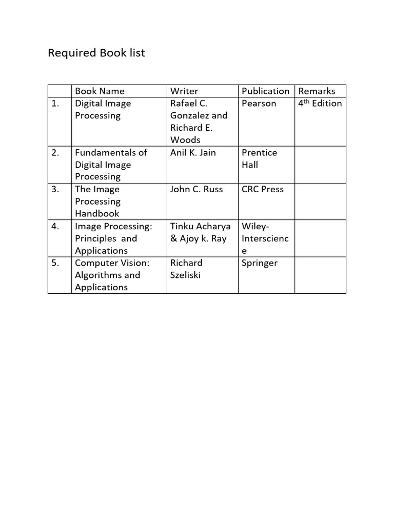 Book List | PDF | Applied Mathematics | Mathematics