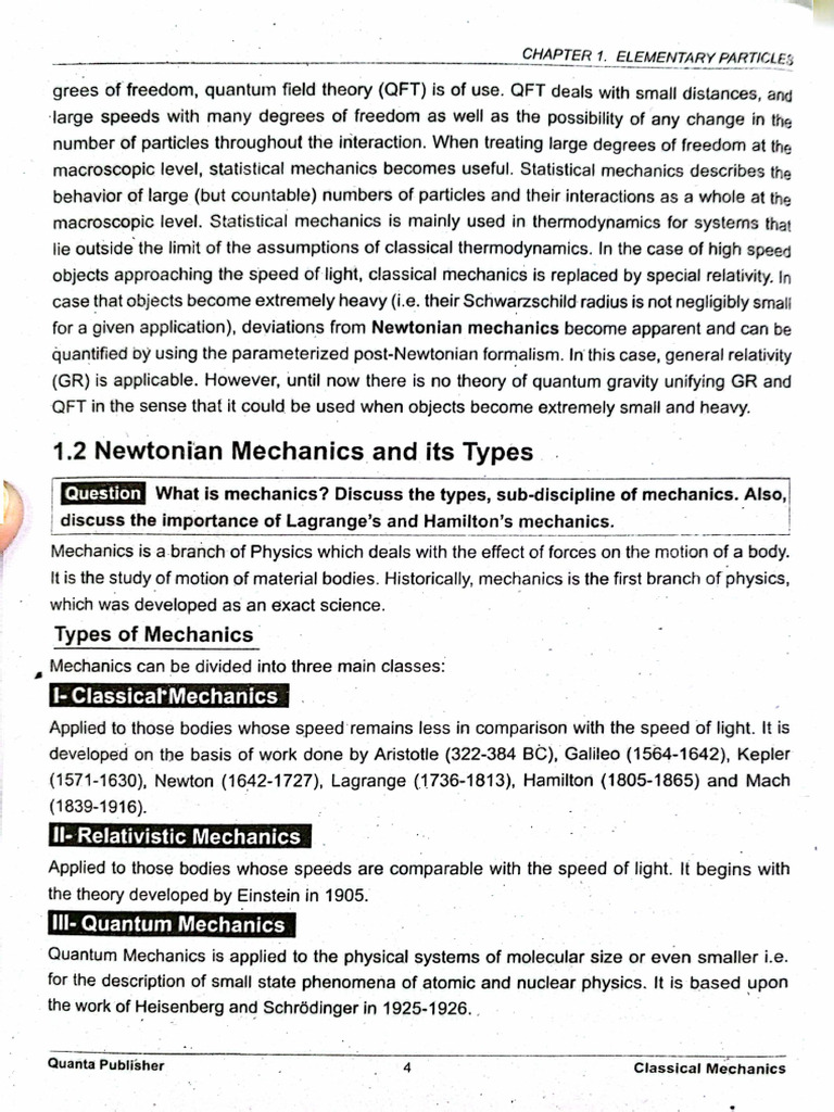 Classical Mechanics 1 | PDF