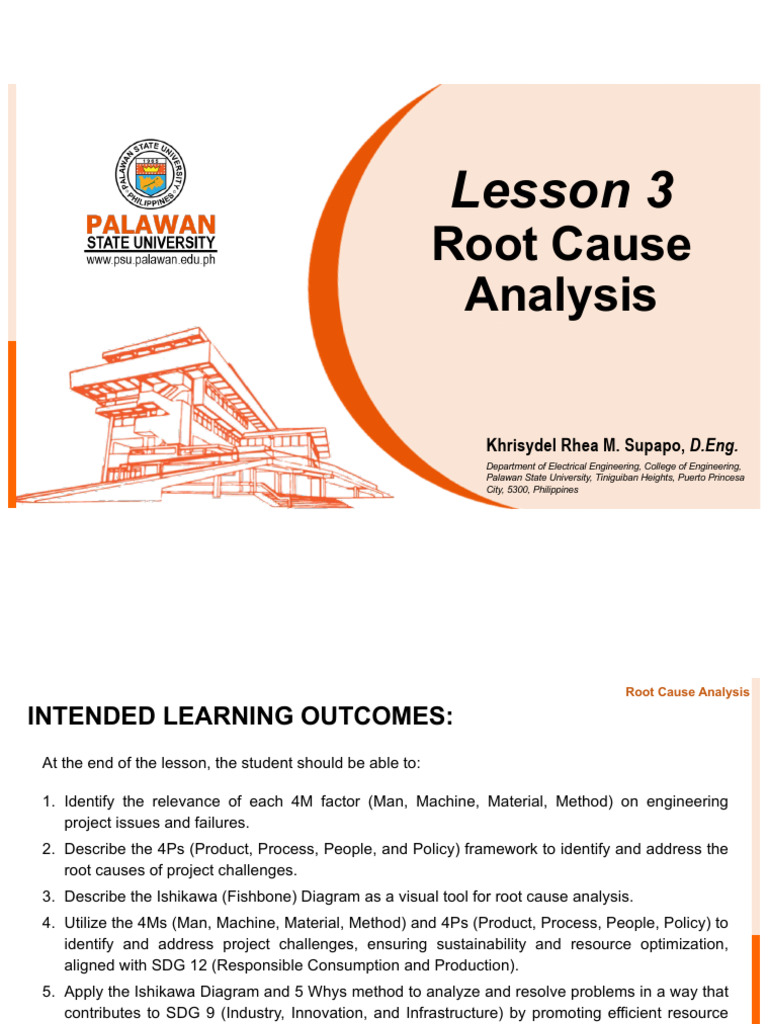 Lesson 3 Root Cause Analysis | PDF | Engineering